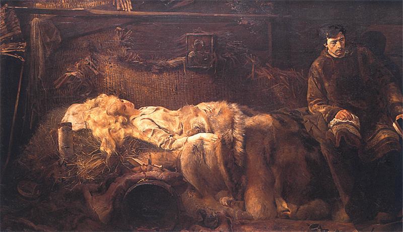 Jacek Malczewski Death of Ellenai. Sweden oil painting art